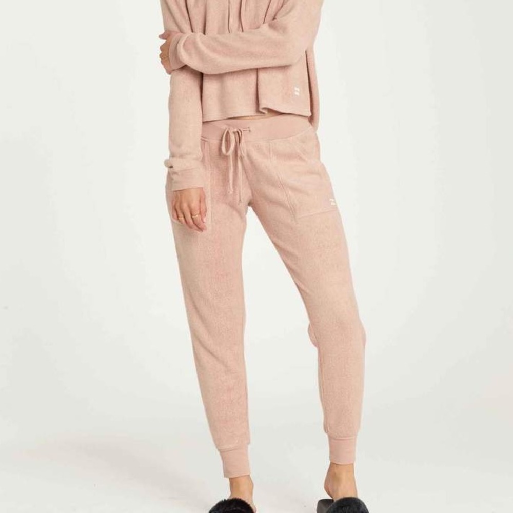 Billabong Dusty Pink Fleece Joggers/Sweatpants